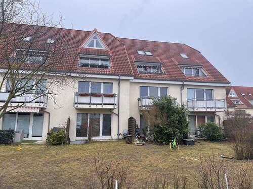 Rückansicht - Balkone - 2 Zimmer Etagenwohnung in Neubrandenburg