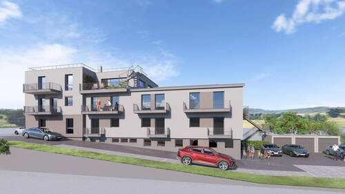 Außenvisualisierung - Modernes 1-Zimmer-Apartment - KfW-Förderung