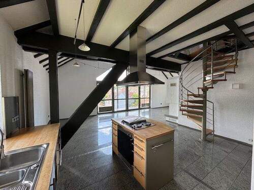 6 Blick von der Küche in den Wohnbereich - 