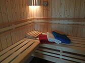 Nebengebäude Sauna von innen - 