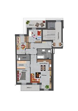 4.OG WE 10.jpg - 4 Zimmer Etagenwohnung in Chemnitz
