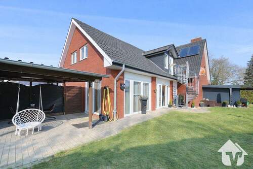 Gartenansicht - 7 Zimmer Mehrfamilienhaus, Wohnhaus zum Kaufen in Lähden / Holte