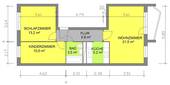 Grundriss - 3 Zimmer Etagenwohnung zur Miete in Eisenach