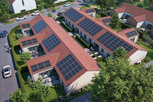 Vogelperspektive.jpg - Gartenhofhaus - Wohnen auf einer Ebene