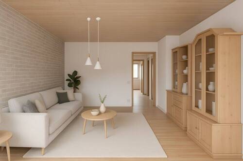 Wohnzimmer - KI-Visualisierung - 