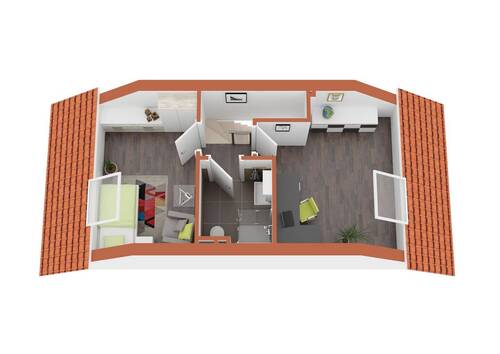 3D-Dachgeschoss - 