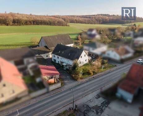 Ansicht Anwesen - 1 Zimmer Mehrfamilienhaus, Wohnhaus zum Kaufen in Kleinrinderfeld / Limbachshof