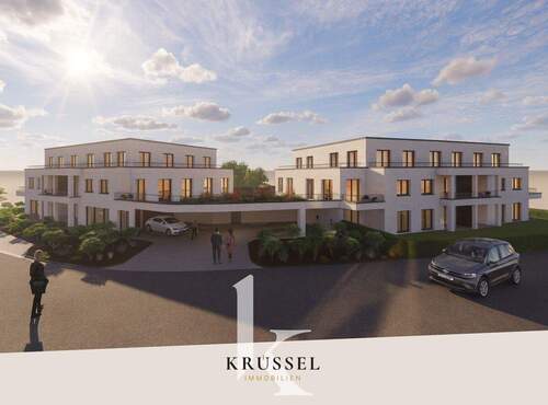 Herzlich willkommen bei KRÜSSEL IMMOBILIEN! - NEU: Stilvolle 2-Zimmer-Neubauwohnung mit 2 Sonnenterrassen zum Kauf!