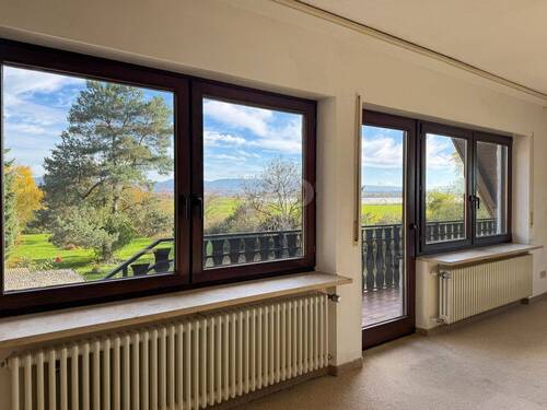 Panoramablick vom Schlafzimmer auf die Berge - 