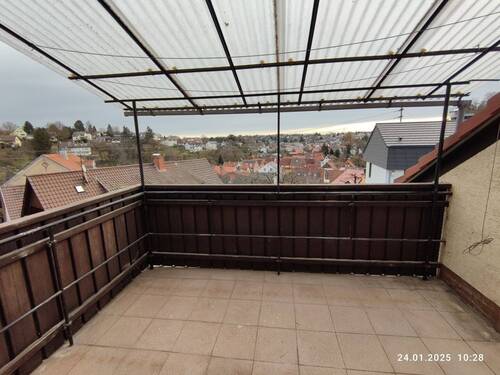 Balkon im Obergeschoss mit toller Aussicht - 