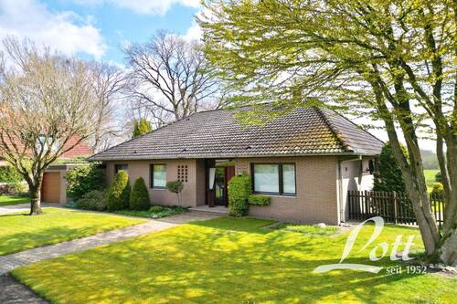 Bild 1 - ++ Naturnaher Bungalow mit Garage und herrlichem Weitblick ins Grüne in Westerstede ++