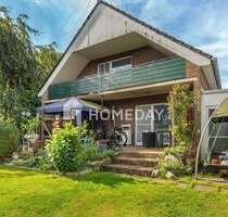 Gepflegte und solide DHH mit Terrasse, Loggia, 2 Bädern, EBK und Carport | Schöne Lage | EEK B! - Bad Bramstedt