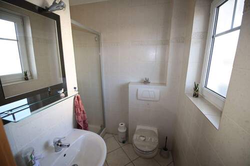 Gäste-WC und Dusche im Erdgeschoss - 