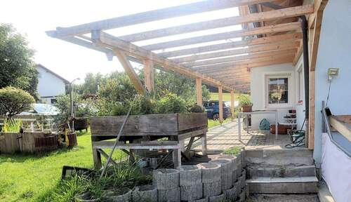 Terrasse Südseite - 8 Zimmer Einfamilienhaus in Tiefenbach