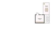 Grundriss Gartenhaus / Terrasse - 
