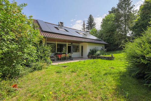 Rückansicht - Ruhige Feldrandlage! Großzügiges Einfamilienhaus mit Garten in Pfinztal-Söllingen