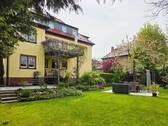 Ansicht vom Garten - Etagenwohnung mit 84,10 m&sup2; in Leipzig zur Miete