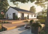 BG100 - Gartenansicht - Der Bungalow für jedes Alter in Kranichborn - modern und vielseitig