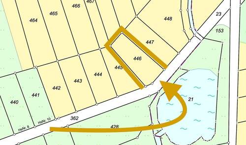Auszug aus Flurkarte (446) - 