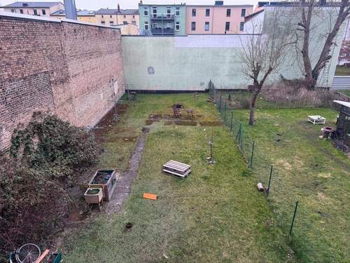 Gartenansicht - 2 Zimmer Etagenwohnung in Rostock