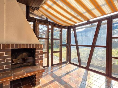 Wintergarten mit Kamin - 