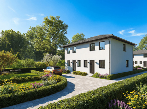 Neubau-Stadthaus individuell geplant - Inkl. Grundstück: Energieeffiziente Neubau-Doppelhaushälfte mit Keller Berlin-Bohnsdorf