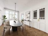 Esszimmer, so könnte es aussehen - 5 Zimmer Etagenwohnung in Berlin