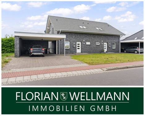 Bild 1 - Sittensen Alpershausen - Moderne Doppelhaushälfte mit viel Platz, Garten und Doppelcarport