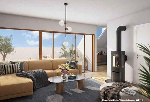 Wohnraum WE 11 (visualisiert) - 