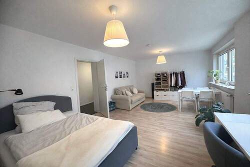 Wohn- und Schlafzimmer - 1 Zimmer Etagenwohnung zur Miete in Mannheim / Innenstadt