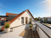 Titelbild - Wohnen über den Dächern - moderne Dachgeschosswohnung mit großer Terrasse in Hebertshausen!