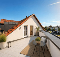 Wohnen über den Dächern - moderne Dachgeschosswohnung mit großer Terrasse in Hebertshausen!