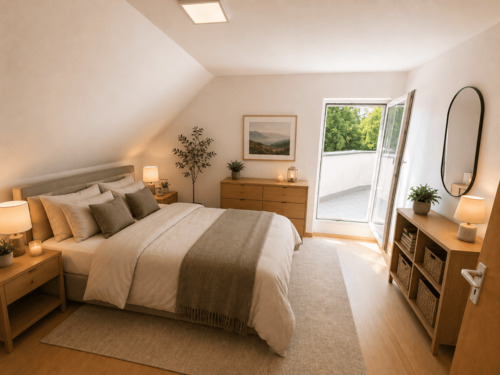 Schlafzimmer - 2 Zimmer Etagenwohnung in Hebertshausen