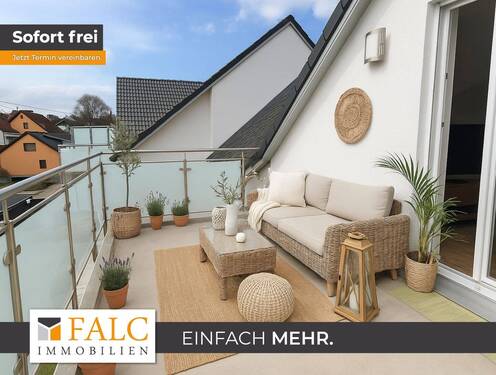 Einrichtungsbeispiel Balkon - Energieeffiziente Dachgeschosswohnung - hell - ruhig - modern!