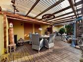 Überdachte Terrasse - Zugang von der Wohnstube - 