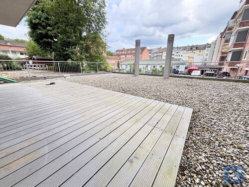 Terrasse - Wohnglück mit schöner Terrasse - 2-Zimmer-Wohnung - Kiel-Exerzierplatz