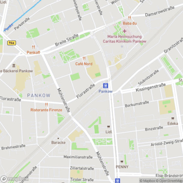 Karte - Gewerbe 1-A-Lage Pankow, bezugsfrei