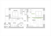 Grundriss - Option 3 Zimmer - 