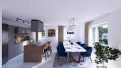 Ansicht Küche/Esszimmer Wohneinheit 3 - 