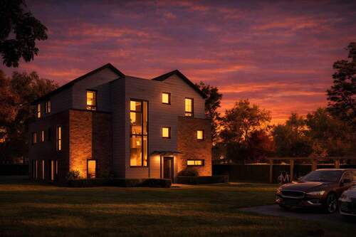 Dammerung Außen - Etagenwohnung mit 73,20 m&sup2; in Moormerland zum Kaufen