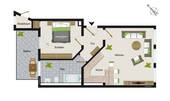 Grundriss der Wohnung - 