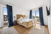 Bedroom - High-quality 4-room apartment with two balconies in a sought-after residential area