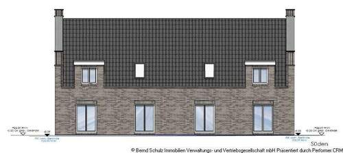 Ansicht Süden - Doppelhaushälfte mit 108,30 m&sup2; in Hamburg zum Kaufen