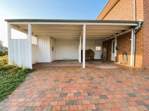 Doppel-Carport mit Geräteraum - 