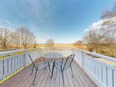 Blick vom Balkon zum Bodden im Dachgeschoss - 