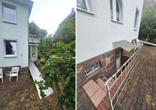 Rampe und Keller außen - Einfamilienhaus mit 140,00 m² in Hartha zum Kaufen