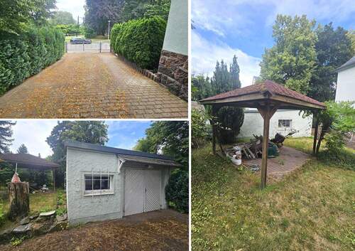 Auffahrt, Garage, Freisitz - 