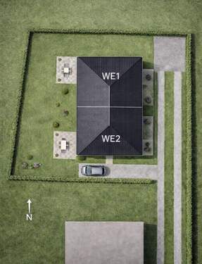 Visualisierung DH - Baugrundstück für eine DHH in ruhiger Lage