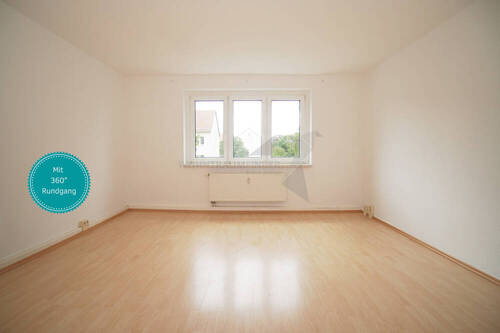 Wohnung mit 360° Rundgang - Wohnen im Grünen - ruhige 3-Raum-Wohnung in Chemnitz-Ebersdorf