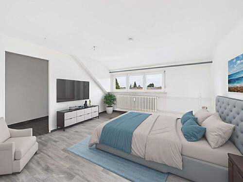 Mustermöblierung Schlafen - Etagenwohnung mit 69,60 m² in Riegelsberg / Güchenbach zum Kaufen